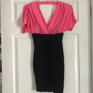 Pink and Black Bodycon